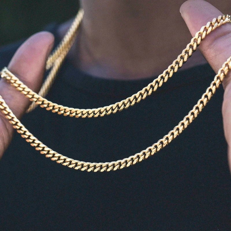 Cuban Link Chain Necklace For Men & Women