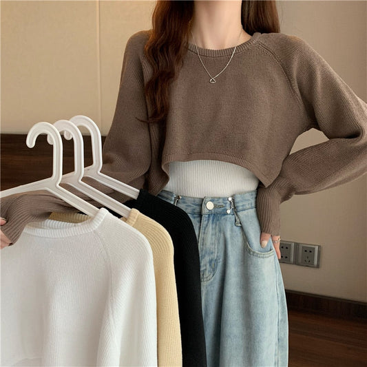 Comfy Solid Loose O-Neck Sweater